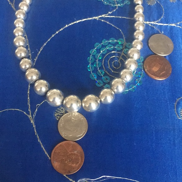 Tiffany Sterling Silver Bead Graduated Necklace. - Picture 7 of 10